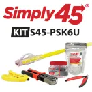 Simply 45 - S45-PSK6U - PROSeries Pass Through Cat6/6a UTP Starter Kit, 1ea  (S45-1700P, S45-C101, S45-801, S45-S01YL & S45-B002) - Boxed