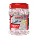 Simply 45 - S45-1705P - PROSeries Pass Through Red Tint, Hi/Lo Stagger - Cat6/6a UTP with Cap45 - 500pc Jar