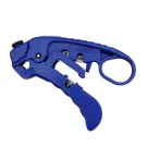 Simply 45 - S45-S01BL - Adjustable Cat7a/6a/6/5e UTP/STP Stripper - Blue - 1Ea/Blister