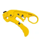 Simply 45 - S45-S01YL - Adjustable Cat7a/6a/6/5e UTP/STP Stripper - Yellow - 1Ea/Blister