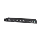 Vigitron - Vi2416A - 16-Port MaxiiCopper™ Ethernet Extender over Coax, af/at 37W PoE, Requires 12VDC @ 3A PS, suggested Vi0014