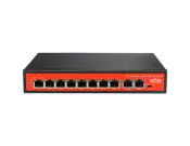 Wi-Tek - WI-PS210 - 8FE+2FE uplink 250M Long Range PoE Switch with 8Port PoE