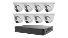 Uniview - KIT/XVR301-08Q3/8*UAC-T115-F28 - 1 Hard Disk 8-Channel DVR Kit(Including 8 PCS Analog Turret Camera)