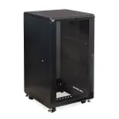 Kendall Howard - 3101-3-024-22 - 22U LINIER® Server Cabinet - Glass/Solid Doors - 24" Depth