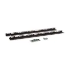 Kendall Howard - 3150-3-001-15 - 15U LINIER® Wall Mount Vertical Rail Kit - Cage Nut