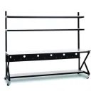 Kendall Howard - 5000-3-100-96 - 96" Performance 100 Series LAN Station - Folkstone/Workbench