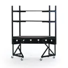 Kendall Howard - 5000-3-104-CR - Performance Series Corner LAN Station/Work Bench - African Mahogany