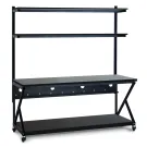 Kendall Howard - 5000-3-204-72 - 72" Performance 200 Series LAN Station - African Mahogany