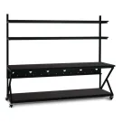 Kendall Howard - 5000-3-204-96 - 96" Performance 200 Series LAN Station - African Mahogany