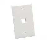 Platinum Tools - 601WH-25 - Wall Plate, Standard, 1 Port, White 25pc/Installer Pack
