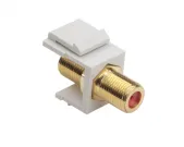 Platinum Tools - 780WH-1 - Keystone Jack,  F 3GHz, White (Bulk, 1ea) Pkg10pc/Bag