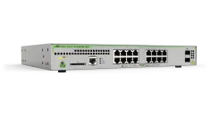 Hanwha - AT-GS970M/18PS-R-10 - AT 16 x Gigabit Ethernet managed switch , 2 x SFP Uplink, PoE+ 247W total PoE budget