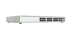 Hanwha - AT-GS970M/28PS-10 - AT 24 x Gigabit Ethernet managed switch, 4X SFP uplink ports, PoE+ 370W total PoE budget