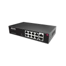 AVYCON - AVN-E08-2P08W120 - 8+2 Port Network Unmanaged 10/100 PoE Switch with Long Distance CCTV mode (up to 820ft), DC52V / 120W