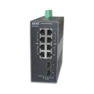 AVYCON - AVN-I10-2P08G - 8 PORT Gigabit Industrial POE Switch with 2 Gigabit SFP Uplink Ports