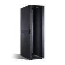 Cyber Power - CR42U11001 - 42U 19" Rack Enclosure, 600mm wide, 1070mm deep, hex perforated metal door, 2 side panels per side, locking doors/side panels, black, with casters, 3000lbs (1365kg) loading capacity, 5 year warranty
