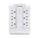 CYBERPOWER - CSB600WS - 900 J, 125 V, NEMA 5-15P plug, 6 NEMA 5-15R, Limited lifetime warranty