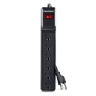 CYBERPOWER - CSB604 - 900 J, 125 V, NEMA 5-15P plug, 6 NEMA 5-15R, 4 ft cord, Limited lifetime warranty