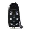 Cyber Power - CSHT808TC - 2850 J, 125 V, Nema 5-15P 45 Degree Off-Set Plug, 8 Ft Cord, Limited Lifetime Warranty