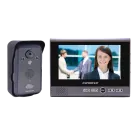 SECO-LARM - DP-266-1C7Q - Wireless Color Video Door Phone. Range: Up to 492ft (150m), 9~16 VAC/VDC operating voltage. Adjustable viewing angle. Handheld monitor is portable. Unlock doors or gates via the monitor. Camera has built in PIR sensor for ta