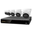 SECO-LARM - DRN-K108-06 - 4K 8-Channel IP Camera Kit, Includes NVR (DRN-108-2TB) and 6 Cameras (EV-N2506-2W4WQ), 2TB HDD, NDAA Compliant