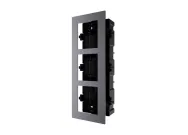 Hikvision - DS-KD-ACF3/Plastic - 3 Module Flush Plastic Mount