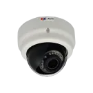 ACTI - E63A - 5MP Indoor Dome with D/N, Adaptive IR, Basic WDR, Vari-focal lens, f2.8-12mm/F1.4 (HOV:66.62°-28.88°), H.264, 1080p/30fps, DNR, Audio, MicroSDHC/MicroSDXC, PoE, IK09, DI/DO