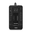 CYBERPOWER - EC750G - 750VA/450W, Simulated Sine Wave, NEMA 5-15P, 5 ft cord, 12 NEMA 5-15R, USB, PowerPanel Personal Edition software, 3 year warranty