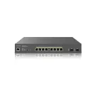 EnGenius - ECS2510FP - 8-Port Cloud Managed Multi-Gigabit L2+ PoE+ Switch with 240W & 2 SFP+ Uplink Ports