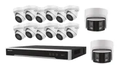 Hikvision - EKI-K164T414 - IP KIT 4MP 16CH 4THDD 12TR 2.8MM, 2 PANO