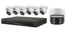 Hikvision - EKI-K82T47 - IP KIT 4MP 8CH 2THDD 6TR 2.8MM, 1 PANO