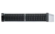 QNAP - ES2486dc-2142IT-128G-US - QNAP 24-Bay Active-Active Dual Controller ZFS NAS and iSCSI/ IP-SAN. 3U, SAS 12G (compatible with SAS 6G), 3 x Gigabit LAN, 4x10GbE(SFP+), 40GbE-ready