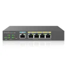 EnGenius - EXT1105P - EnGenius Switch extender with 4 GbE PoE & 1 GbE PoE PD , IEEE802.3at, Desktop Style