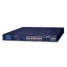 Planet - FGSW-1822VHP - 16-Port 10/100TX 802.3at PoE + 2-Port Gigabit TP + 2-Port SFP Ethernet Switch with LCD PoE Monitor