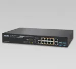 Planet - GS-5220-8P2T2X - L2+ 8-Port 10/100/1000T 802.3at PoE + 2-Port 1G/10G SFP+ Managed Switch