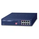 PLANET - GSD-804P - 10" 8-Port 10/100/1000 Gigabit Ethernet Switch with 4-Port 802.3at PoE+ Injector (60W PoE Budget, 200m Extend mode and fanless)