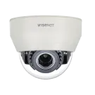 Hanwha - HCD-6070R - Wisenet HD+ 2MP, Full HD(1080p) 30fps IR indoor dome camera, AHD/TVI/CVI/CVBS, manual Vari-focal Lens (3.1X) (3.2-10mm), 120 dB true WDR, true D/N, 24VAC/12VDC, IR distance 65 feet