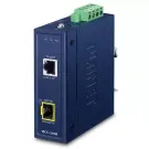 Planet - IECC-210R -  Industrial 1-Port 100TX + 1-Port 100FX SFP EtherCAT Media Converter RJ45 Out, SFP In, -40~75 degrees C