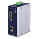 Planet - IGUP-1205AT - Industrial 2-Port 100/1000X SFP to 1-Port 10/100/1000T 802.3bt PoE++ Media Converter ( 802.3bt Type-4, PoH, Legacy mode support, -40 to 75 C, dual 12V~56V DC power boost, PoE Usage LED)