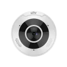 Uniview - IPC815SB-ADF14K-I0 - 5MP Network IR Fisheye Dome Camera (1.4mm, 10m IR, SD Slot, PoE, RJ45, Omnidirectional MicroPhone, Full Cable)