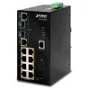 PLANET - ISW-1022MPT - IP30  SNMP POE 8-Port/TP + 2-Port Gigabit Combo Industrial Ethernet Switch (-40 to 75 C)