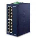 Planet - ISW-1600T - IP30 Industrial 16-Port 10/100TX Ethernet Switch (-40~75 C)