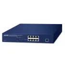 Planet - MGS-910X - 8-Port 10/100/1000/2500T + 1-Port 10G SFP+ Multigigabit Ethernet Switch (Fanless design, Standard/VLAN mode, desktop size with rackmount kit)