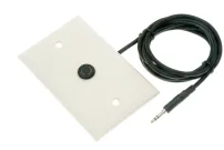 ETS - ML1-S - Un-Pre-Amplified, Single Gang, Flush Mount, Omni-directional Microphone, 6' 3.5mm Cord