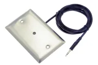 ETS - ML1-WSS - IP55 Un-Pre-Amplified, Stainless Steel, Flush Mount, Weather Proof, Omni-directional Microphone, 6' 3.5mm Cord