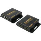 SECO-LARM - MVE-AH1E1-01NQ - HDMI over single Cat5e/6. Extends range up to 164ft (50m) over Cat6. Connect HDMI equipment using low-cost Cat5e/6 UTP cables. HDMI over Cat5e/6 without any signal loss. Supports full 1080p resolution. Special features in