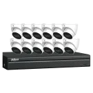 Dahua - N464L124A - E-VU IP Kit: 16-CH NVR + 12 x 4MP Entry Level Cameras, 4T