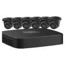 Dahua - NB484E62B - IP Kit: 8-CH NVR + 6 x 4MP, Starlight. Mini Black Eyeball Cameras