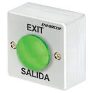 SECO-LARM - PB-2618-GQ - Green Metal Mushroom Pushbutton Switch – Surface-Mount with Backbox
