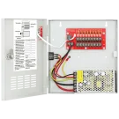 SECO-LARM - PC-U0910-PULQ - Switching CCTV Power Supply. 9 Outputs, 10 Amps, PTC Fuses, Individual Status LEDs for Each Output
